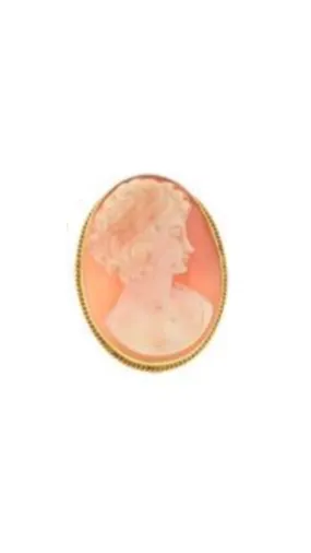 1013 Shell Cameo Brooch