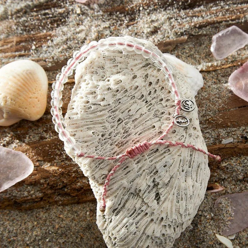 4Ocean Pink/White - Saltwater Crocodile Bracelet