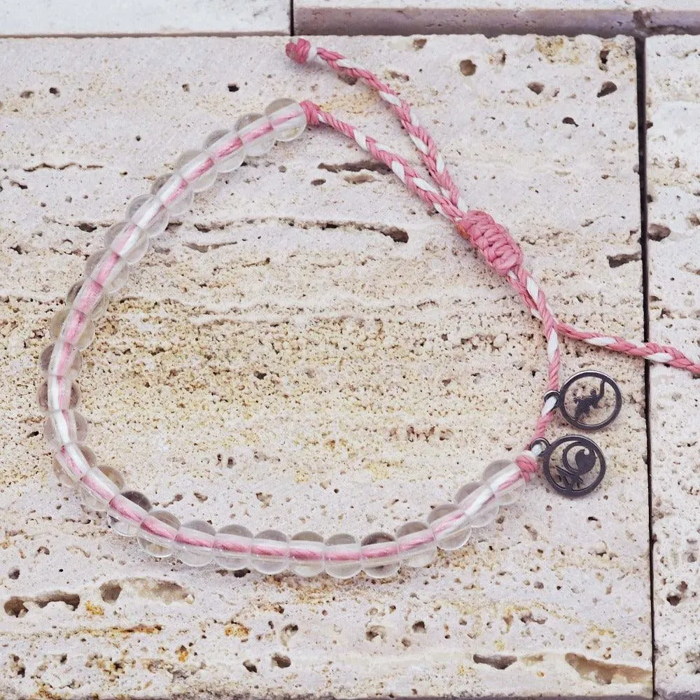 4Ocean Pink/White - Saltwater Crocodile Bracelet