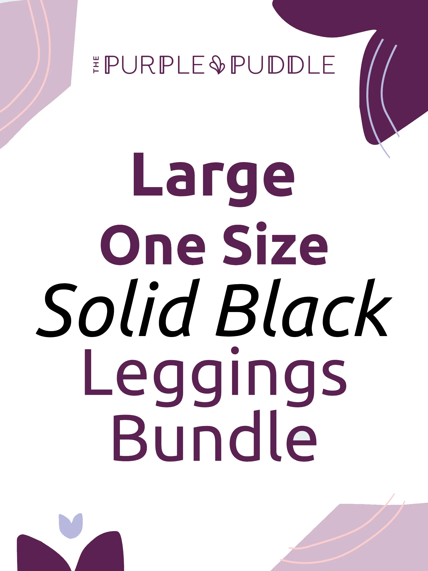 5-Pack Black Bundle Large