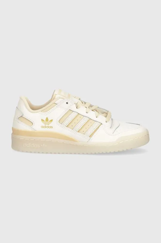 adidas Originals leather sneakers Forum Low CL W beige color IG3688