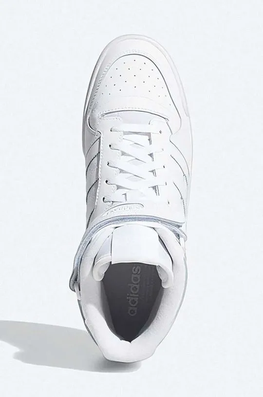 adidas Originals leather sneakers Forum Mid white color