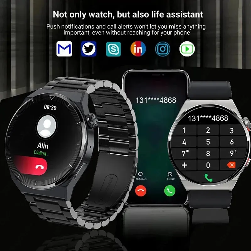 AMOLED 390*390 HD Screen Heart Rate Bluetooth Call Waterproof Smartwatch