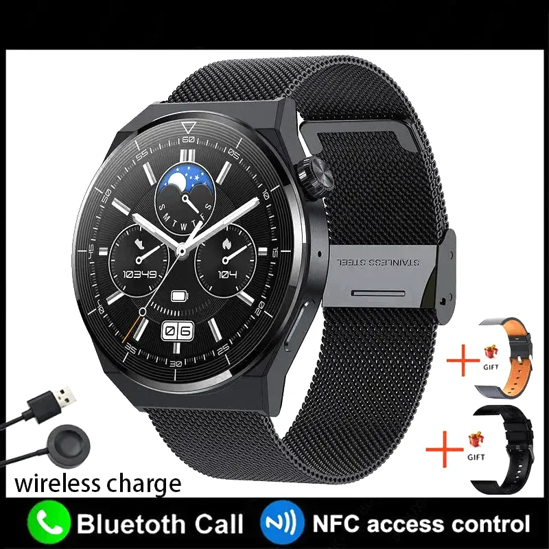 AMOLED 390*390 HD Screen Heart Rate Bluetooth Call Waterproof Smartwatch