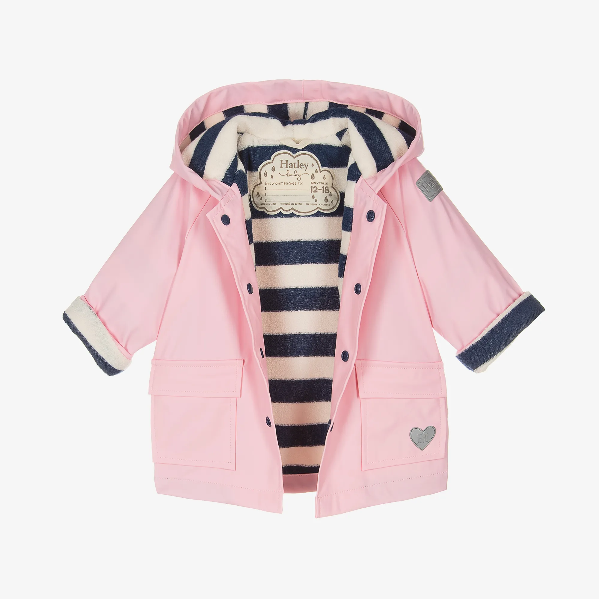 Baby Girls Pink Raincoat