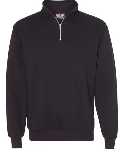 Bayside Men's USA-Made Quarter-Zip Pullover Sweatshirt