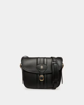 Beckett Crossbody Bag in Black Leather 