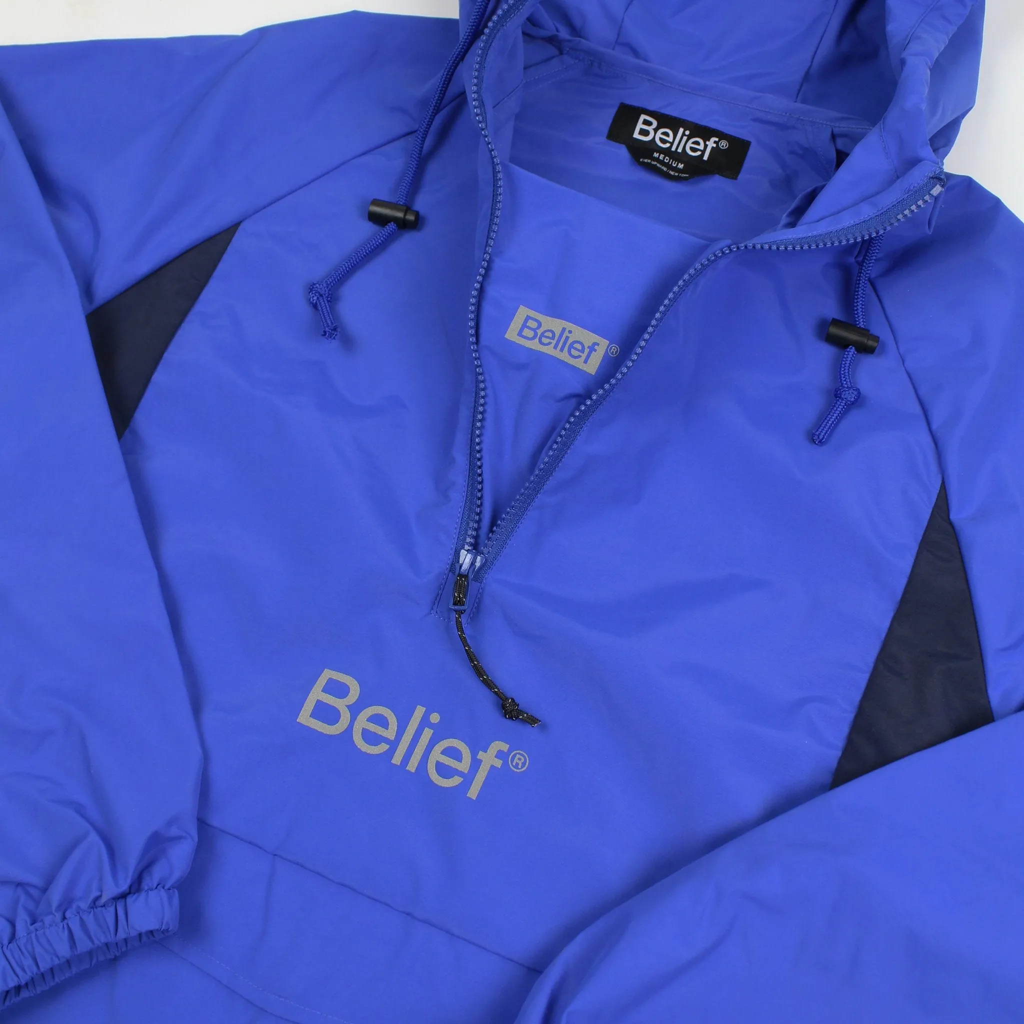 Belief NYC Sport Logo Anorak Jacket Royal