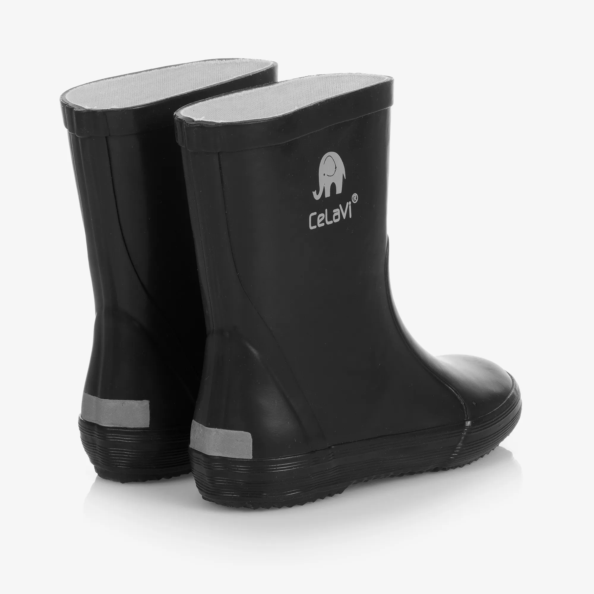 Black Rubber Rain Boots