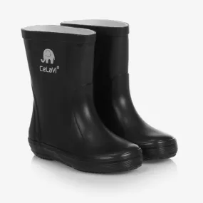 Black Rubber Rain Boots