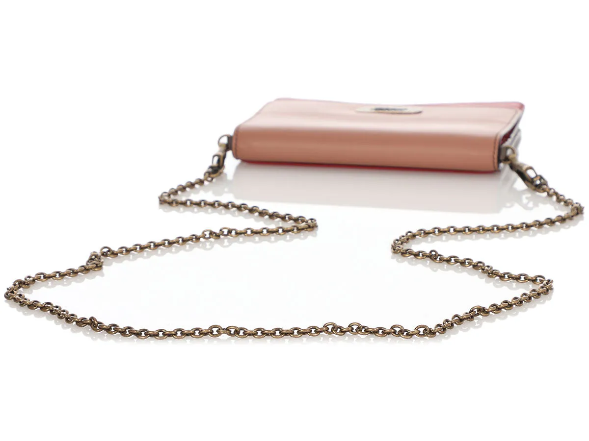 Bottega Veneta Color Block Wallet On Chain