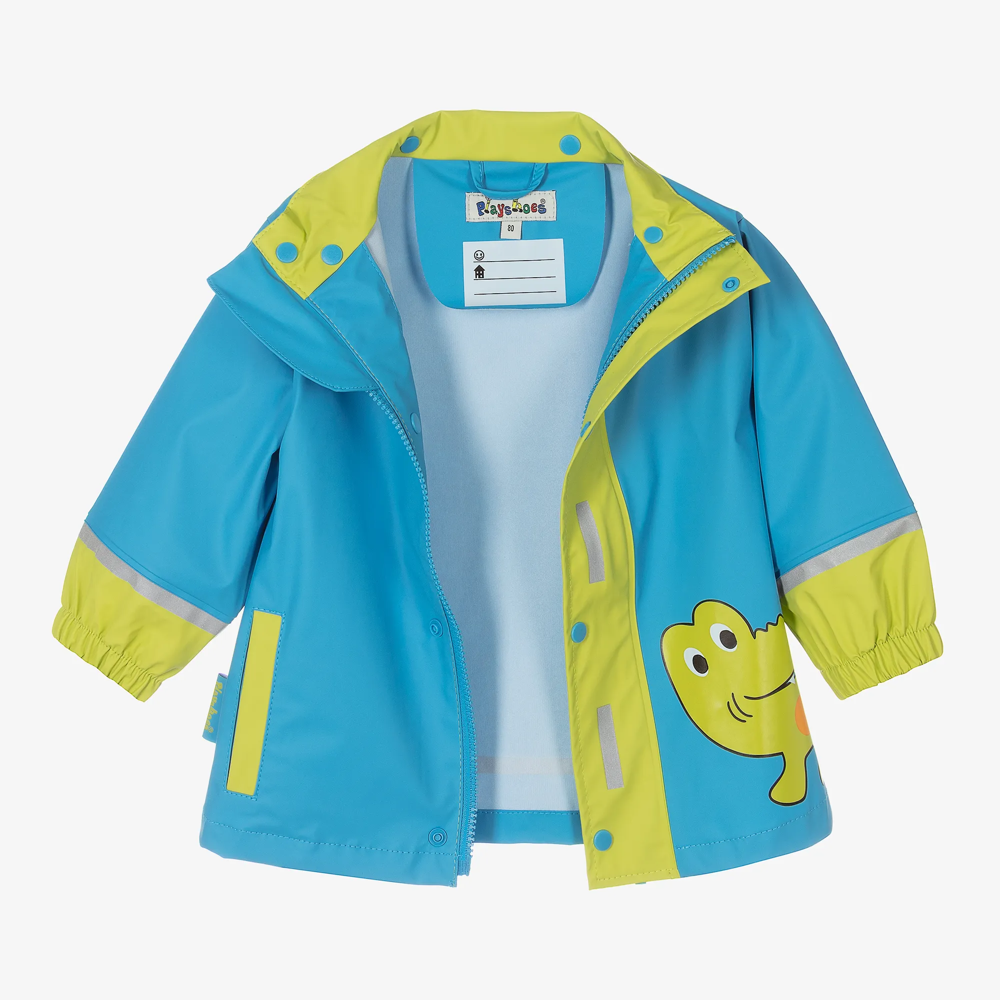 Boys Blue Crocodile Raincoat