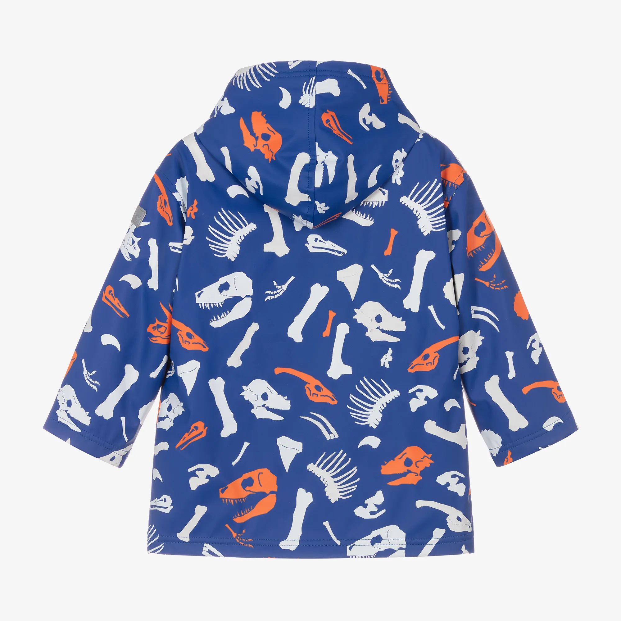 Boys Blue Dinosaur Fossils Raincoat