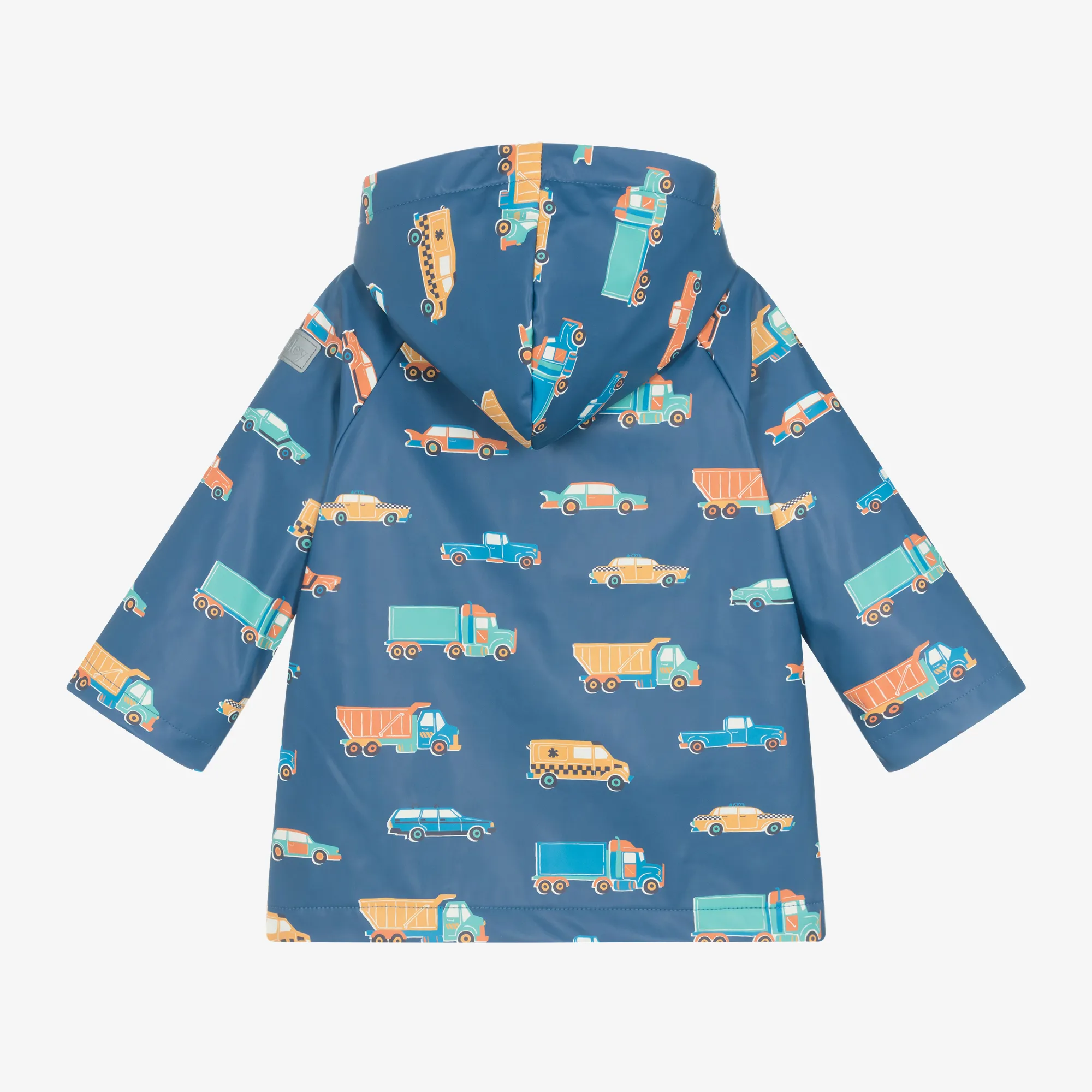 Boys Blue Motor Vehicles Raincoat