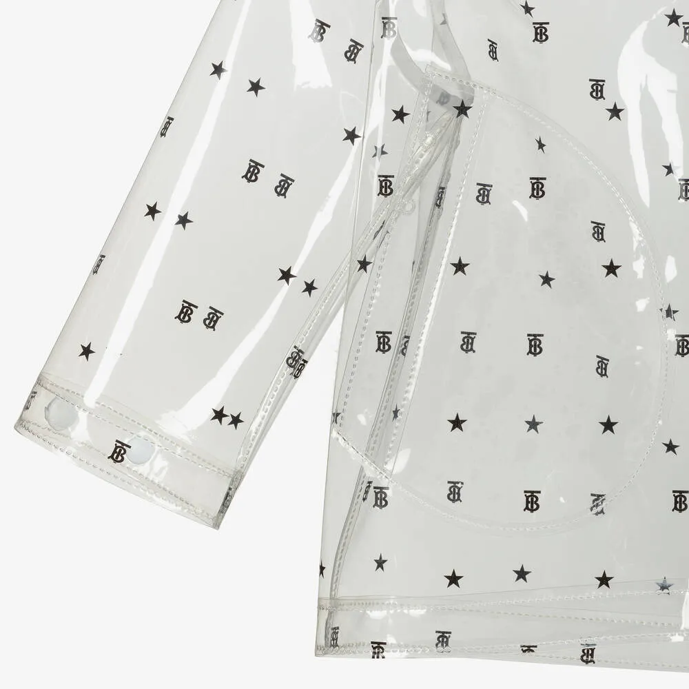 Boys Transparent Logo Raincoat