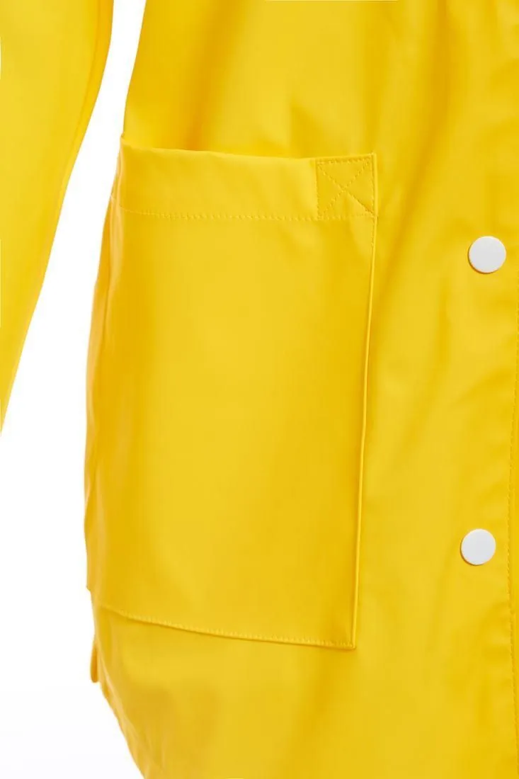 Breathable Rubberised Raincoat with Hood