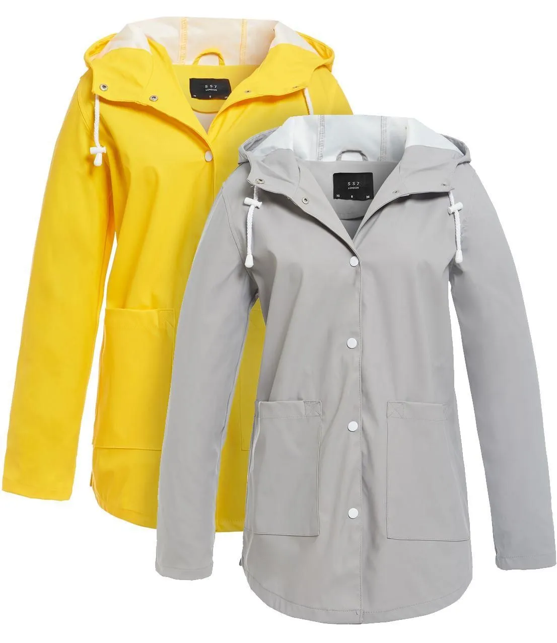 Breathable Rubberised Raincoat with Hood