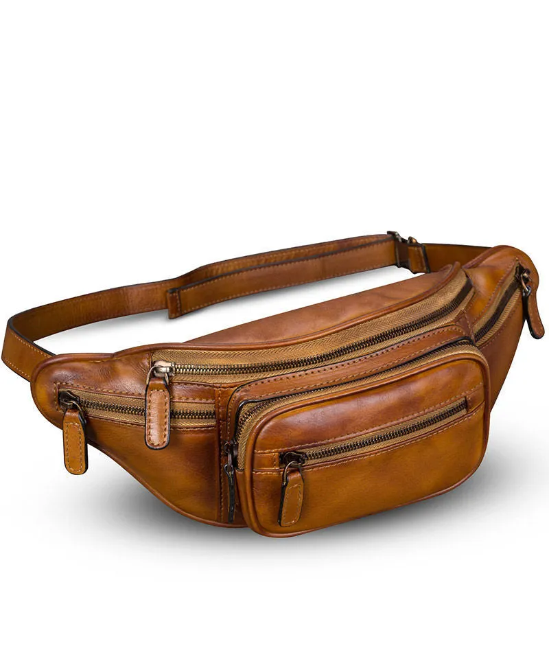 Casual Brown Traveling Packages Calf Leather Messenger Bag