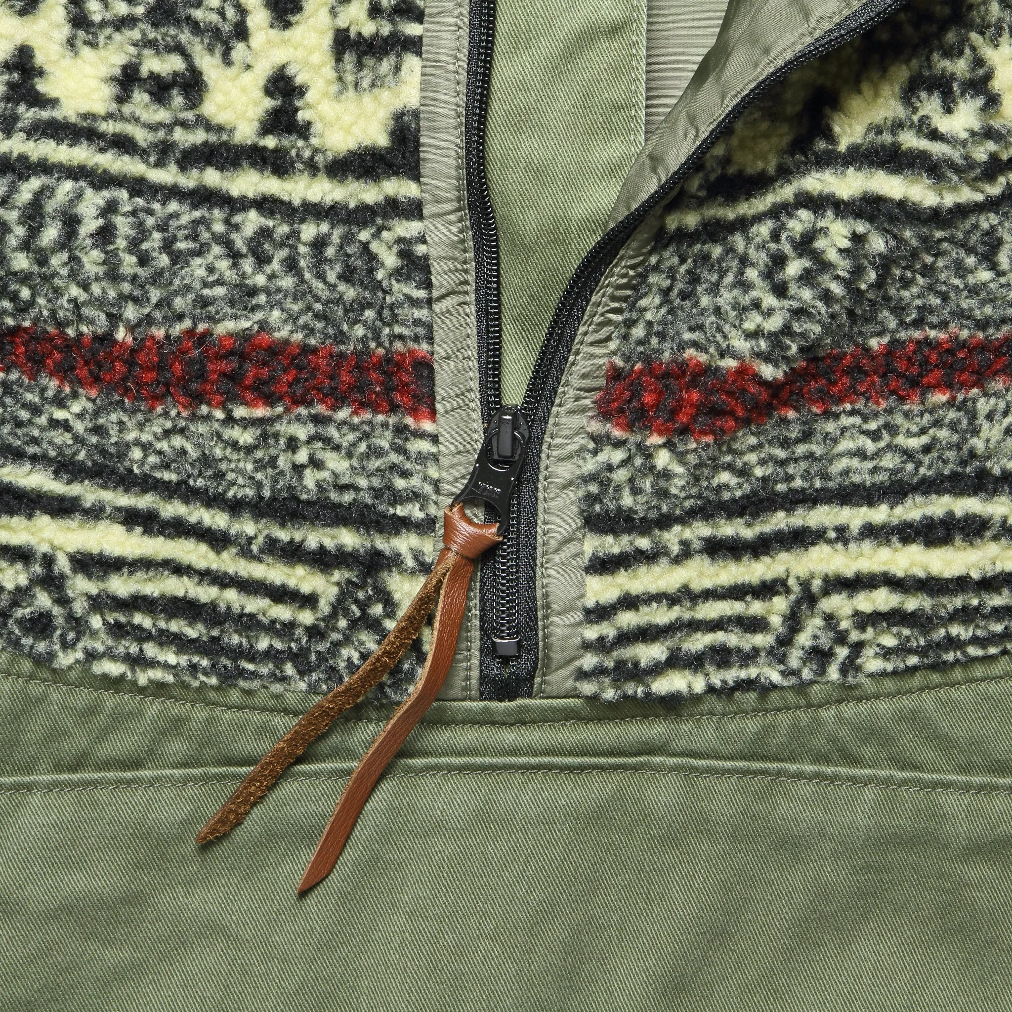 Chino x BIRDS-EYE Fleece NORDIC Anorak - Khaki