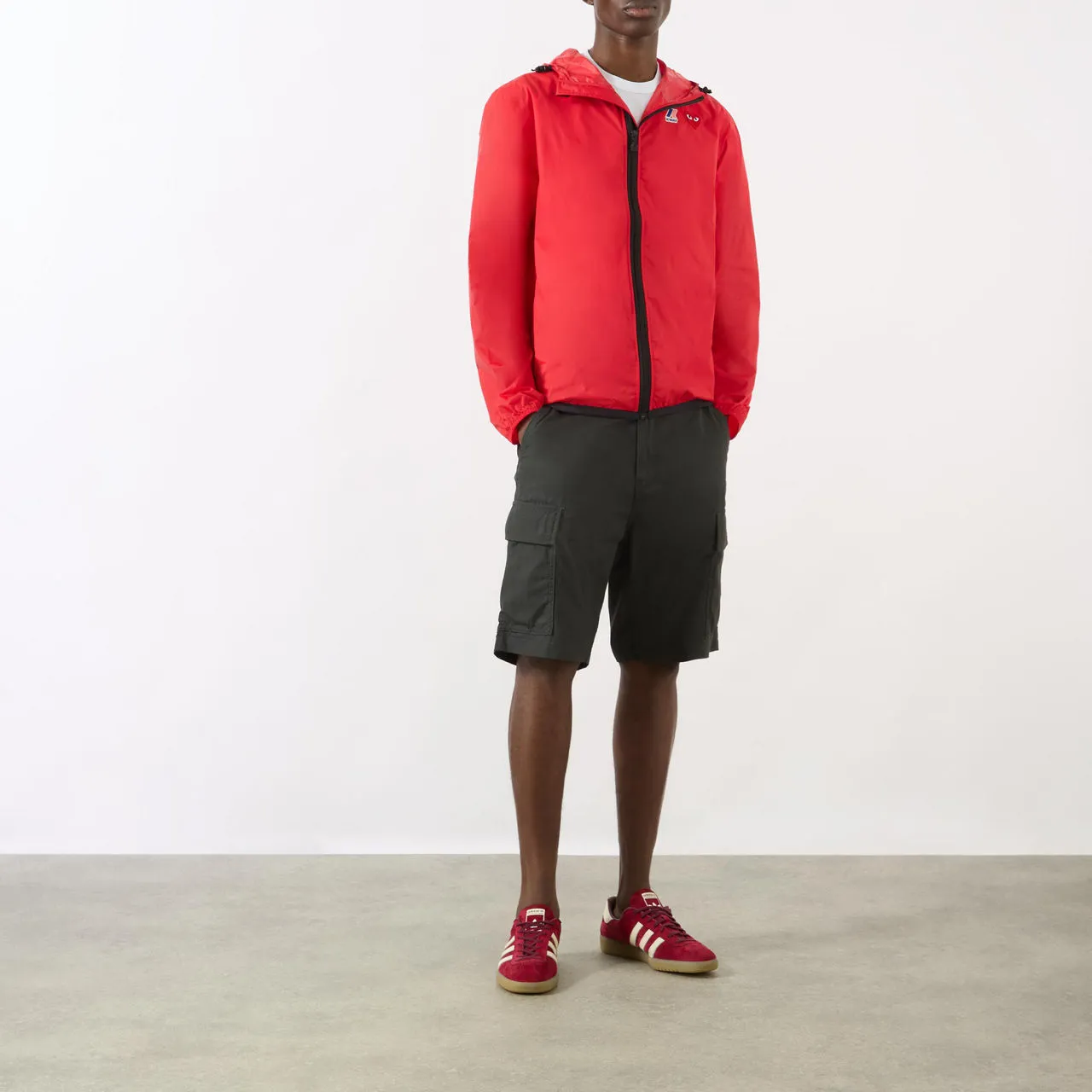 COMME DES GARÇONS PLAY K-Way Zip-Through Windbreaker - Red