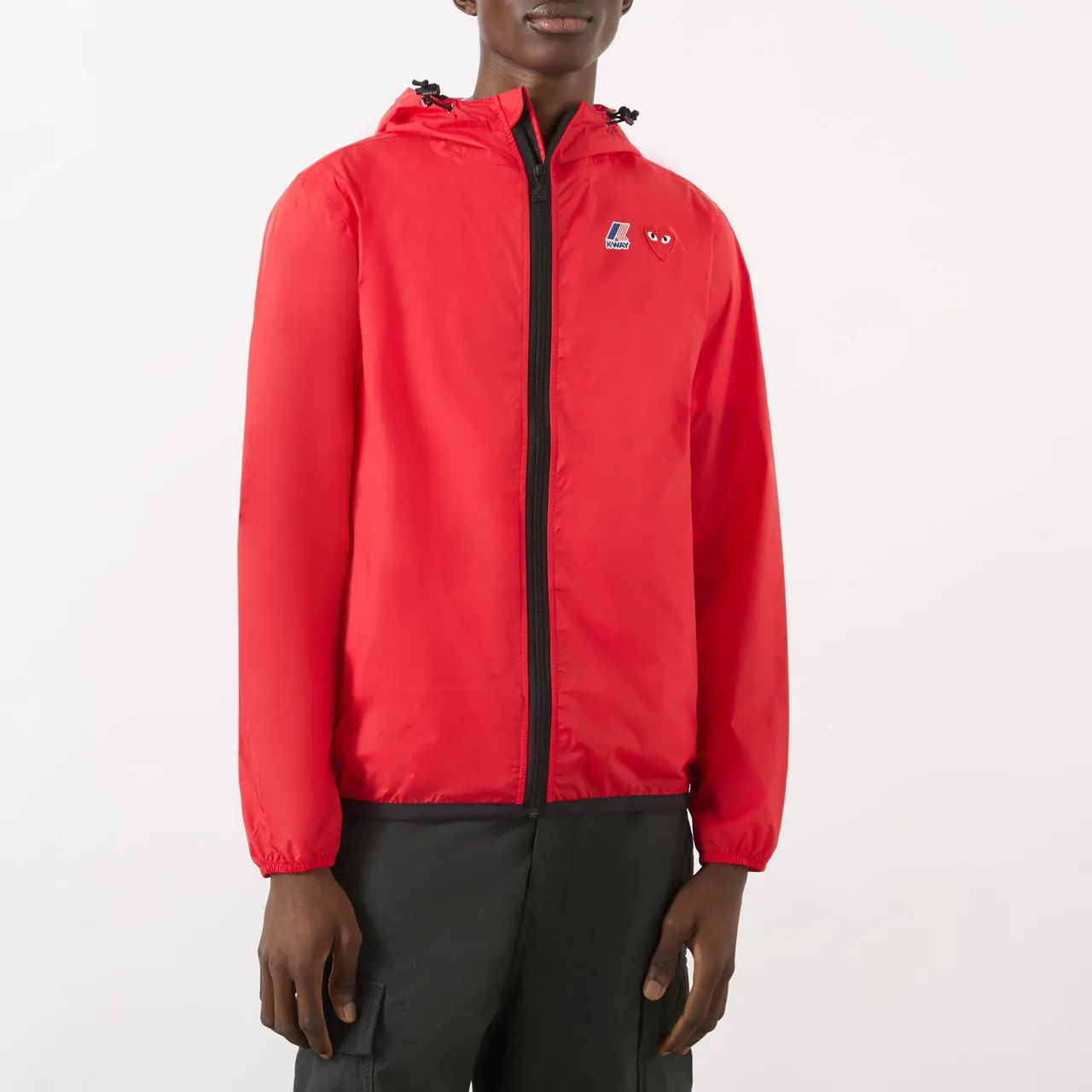 COMME DES GARÇONS PLAY K-Way Zip-Through Windbreaker - Red