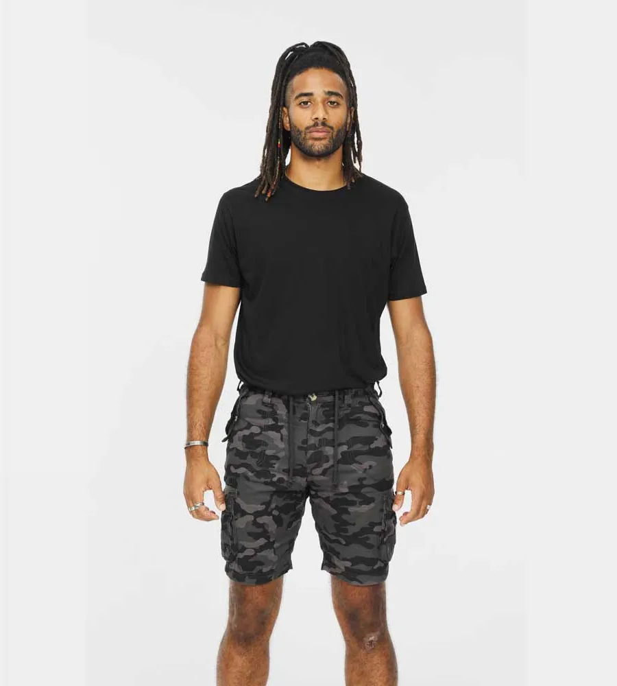 D555 Mens Camouflage Print Cargo Shorts (ZAVIER)