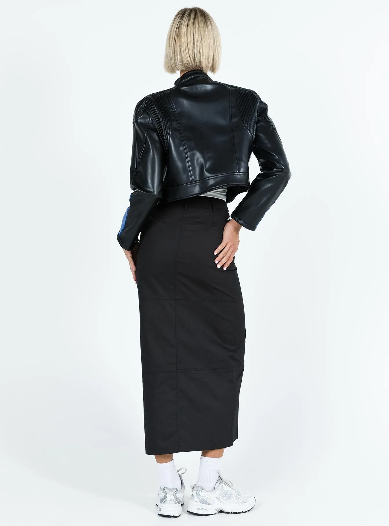 Devine Cargo Maxi Skirt Black