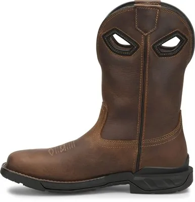 Double H Mens Phantom Rider Zane Comp Toe Waterproof(DH5367)- Brown Oiled Leather