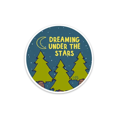 Dreaming Under the Stars Sticker Small