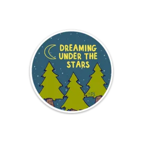 Dreaming Under the Stars Sticker Small