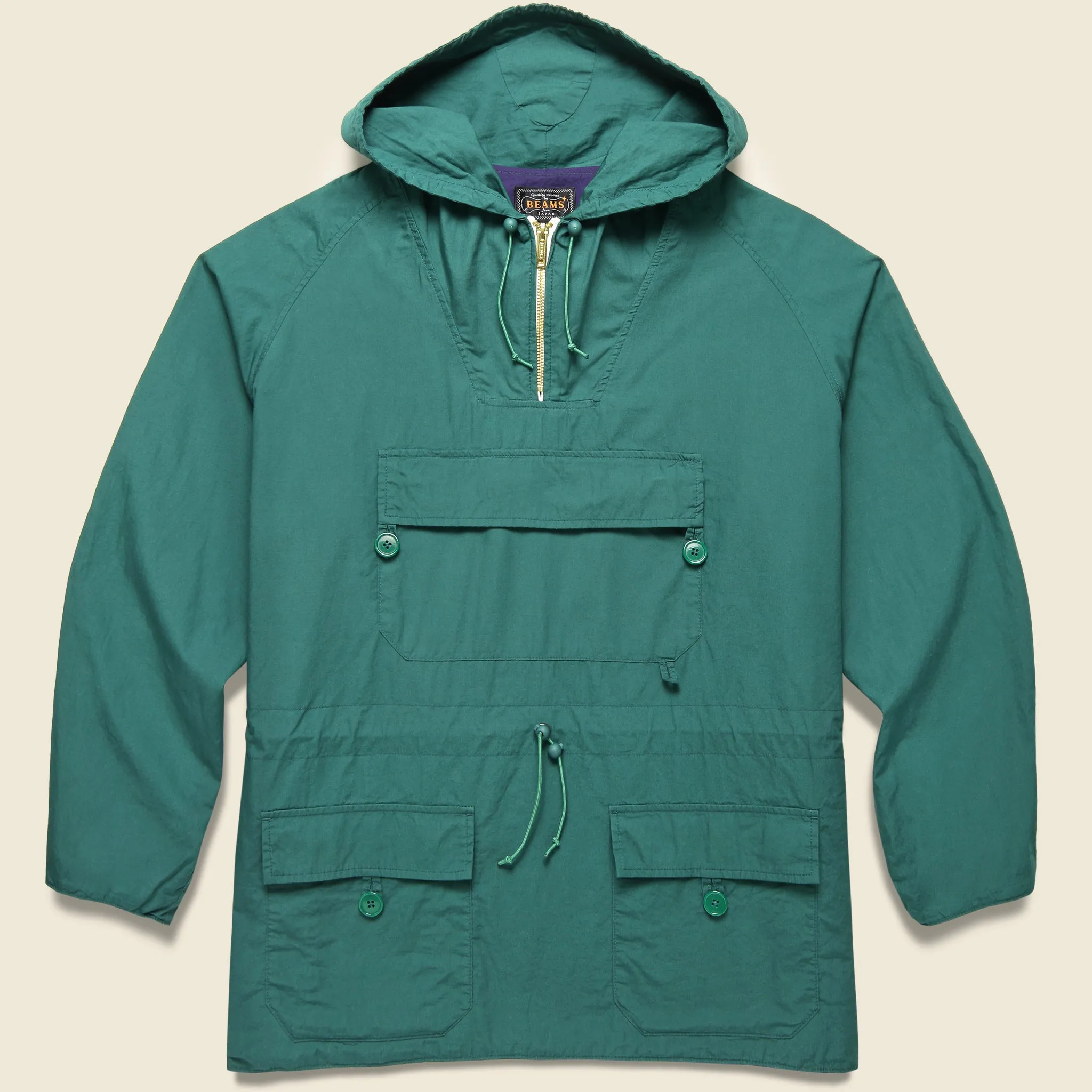 Euro Sports Cotton Anorak - Green