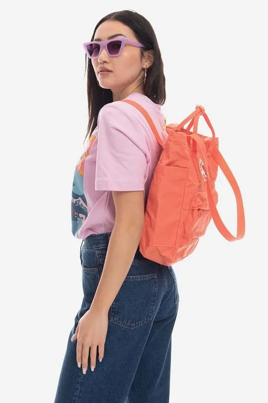 Fjallraven backpack Kanken Totepack orange color