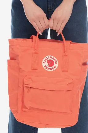 Fjallraven backpack Kanken Totepack orange color