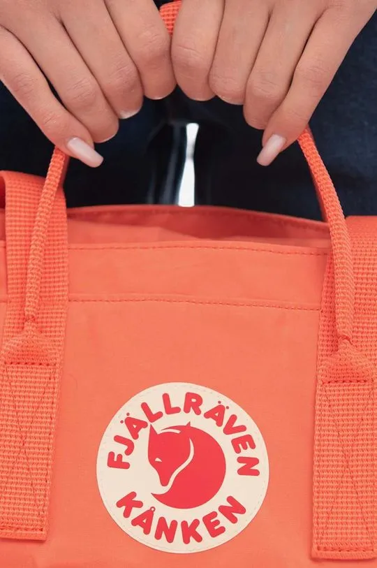 Fjallraven backpack Kanken Totepack orange color