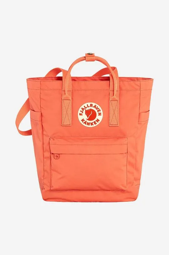 Fjallraven backpack Kanken Totepack orange color