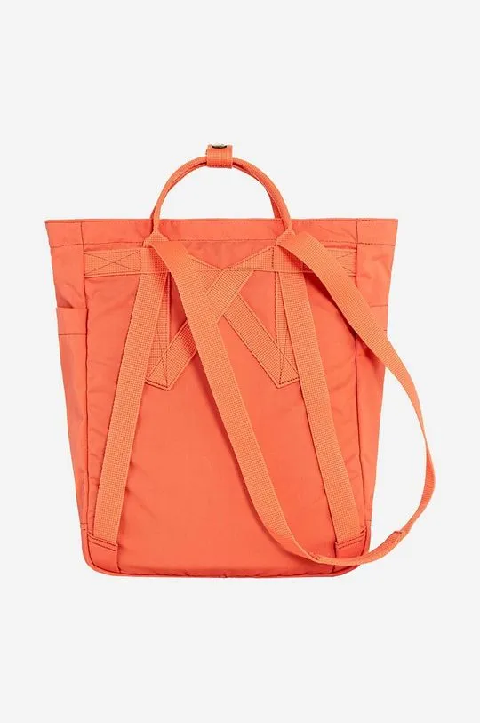 Fjallraven backpack Kanken Totepack orange color