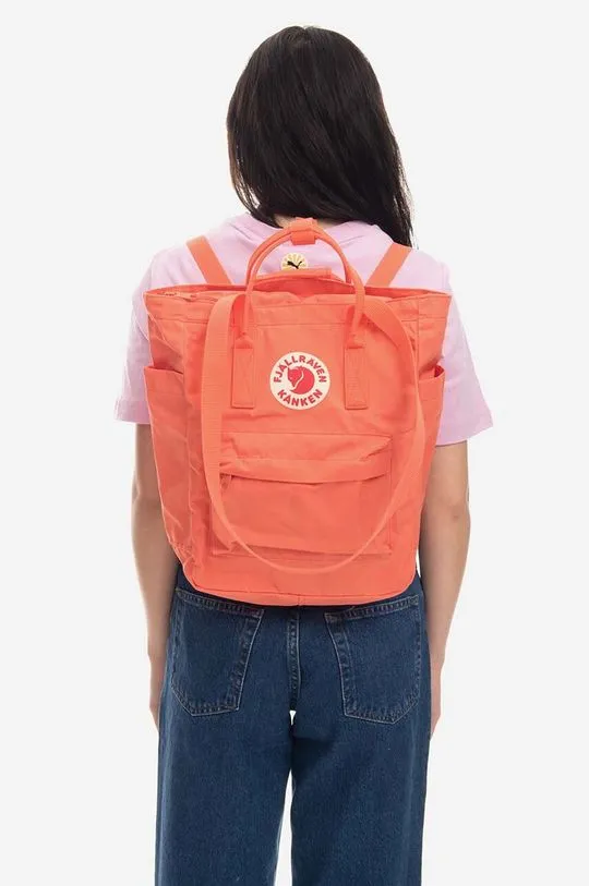 Fjallraven backpack Kanken Totepack orange color