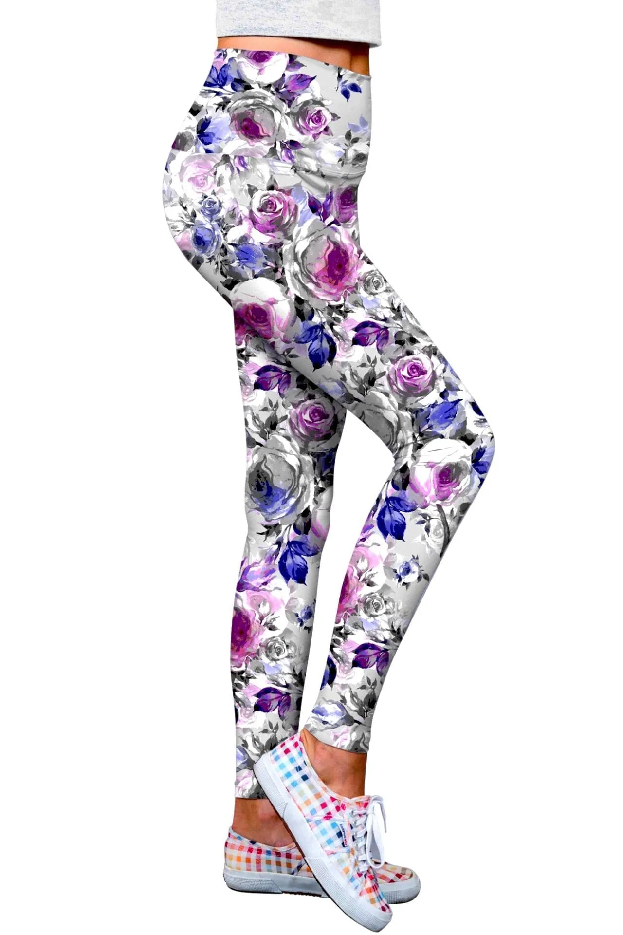 Floral Touch Lucy Printed Performance Leggings - Women