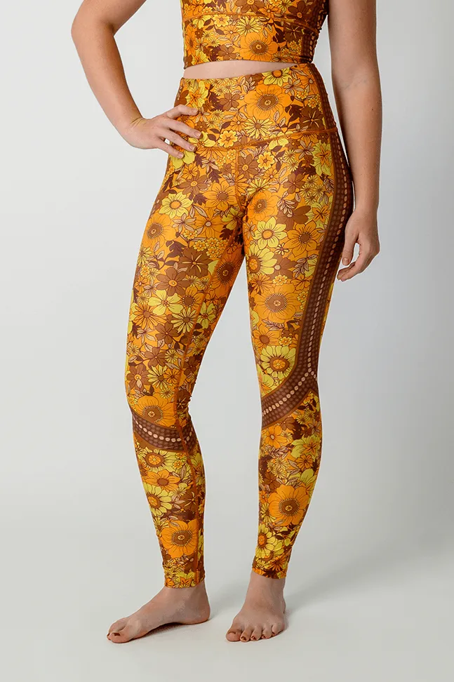 Flower Power Printed Yoga Leggings