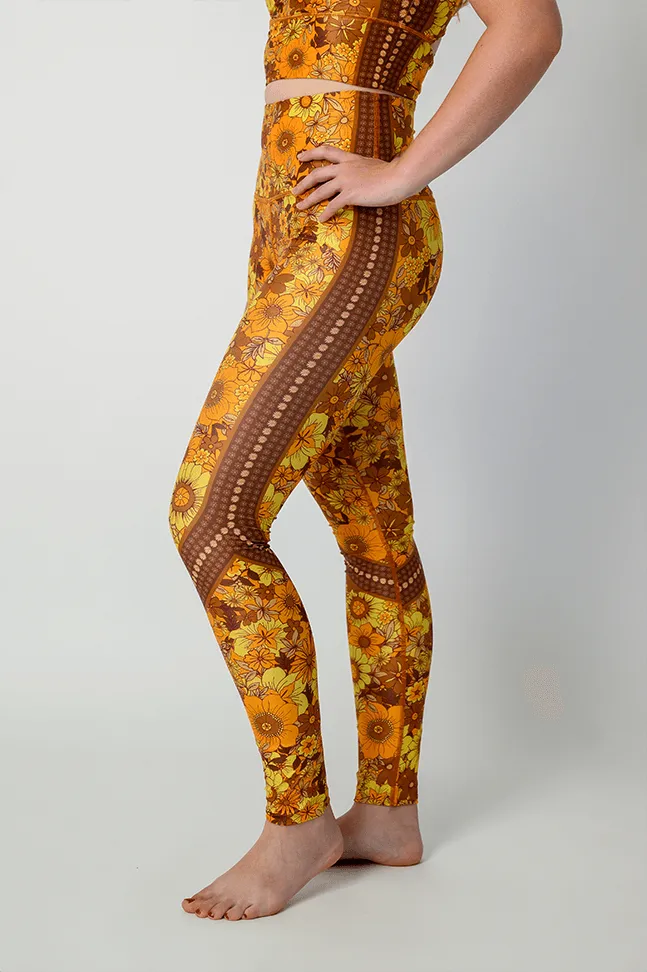 Flower Power Printed Yoga Leggings