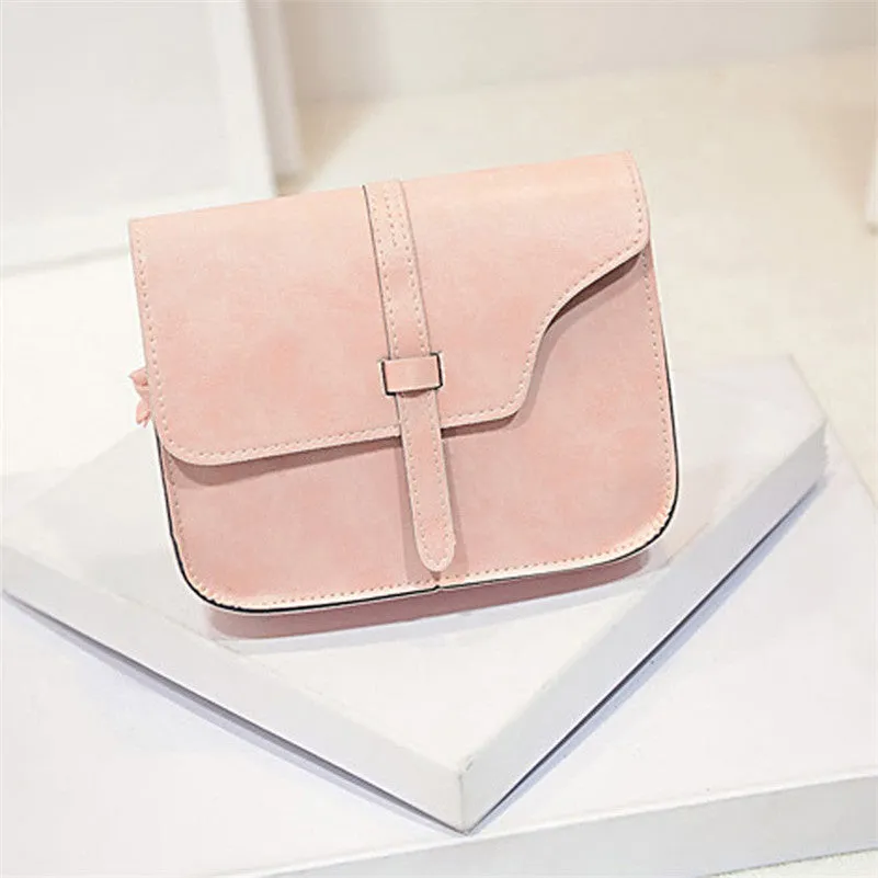 Forward 9 Colors Women Girl Shoulder Bag Ladies Mini Message Bag Soft PU Leather Satchel Crossbody Tote Hbag