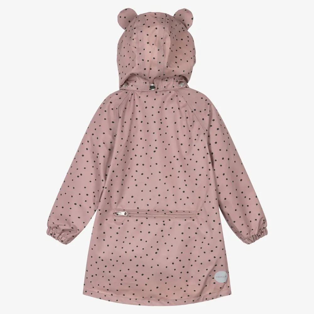 Girls Pink Waterproof Raincoat