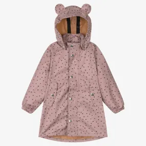 Girls Pink Waterproof Raincoat