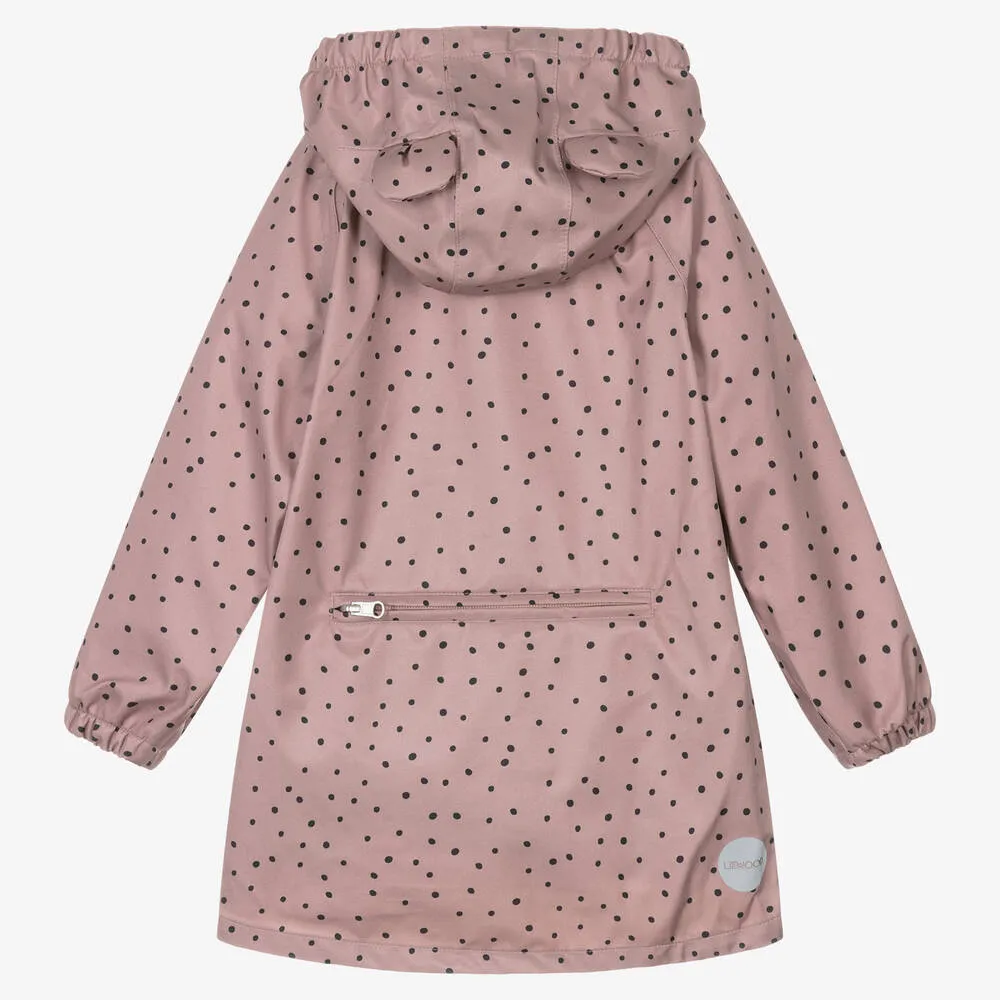 Girls Pink Waterproof Raincoat