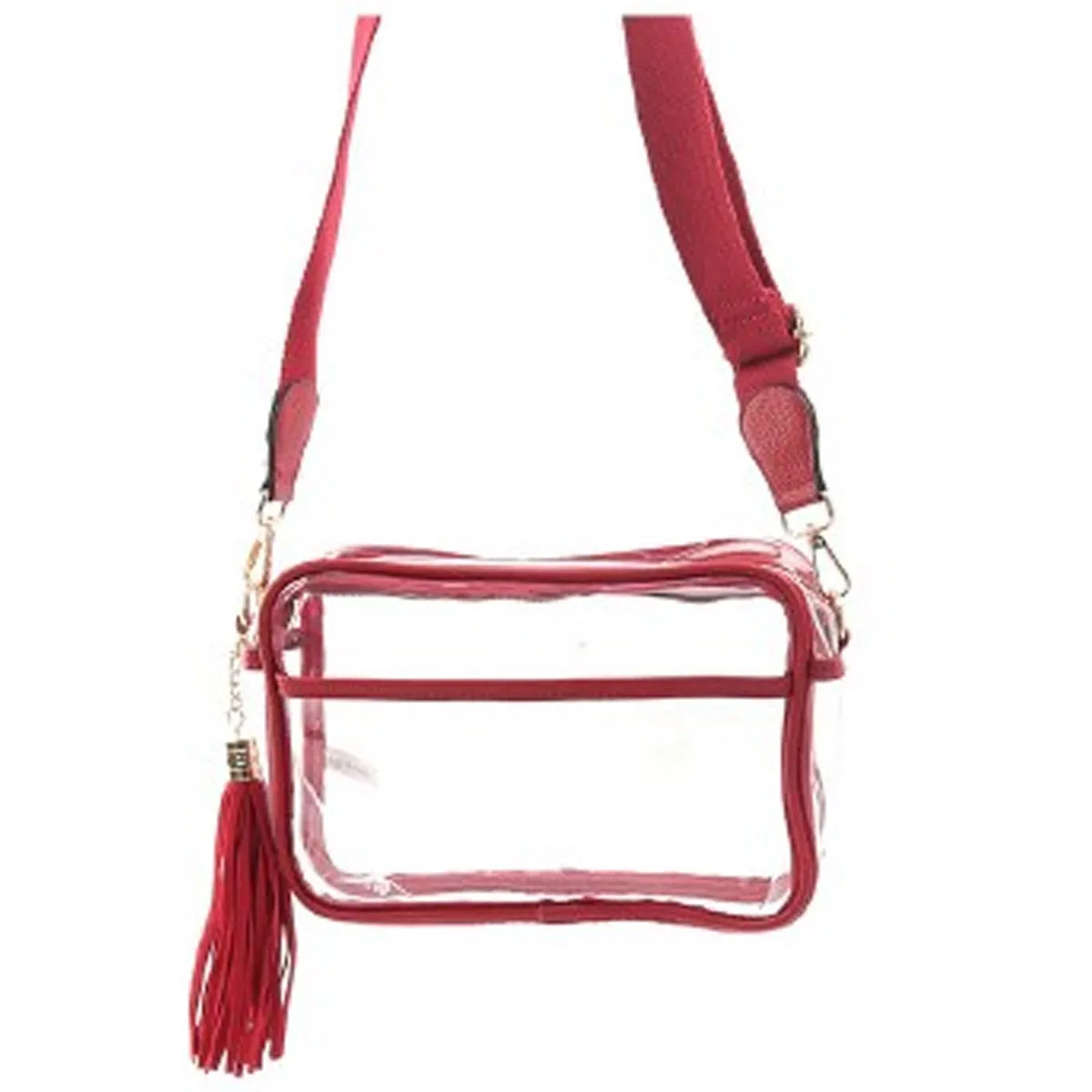 Good Feelings Clear Tassel Crossbody