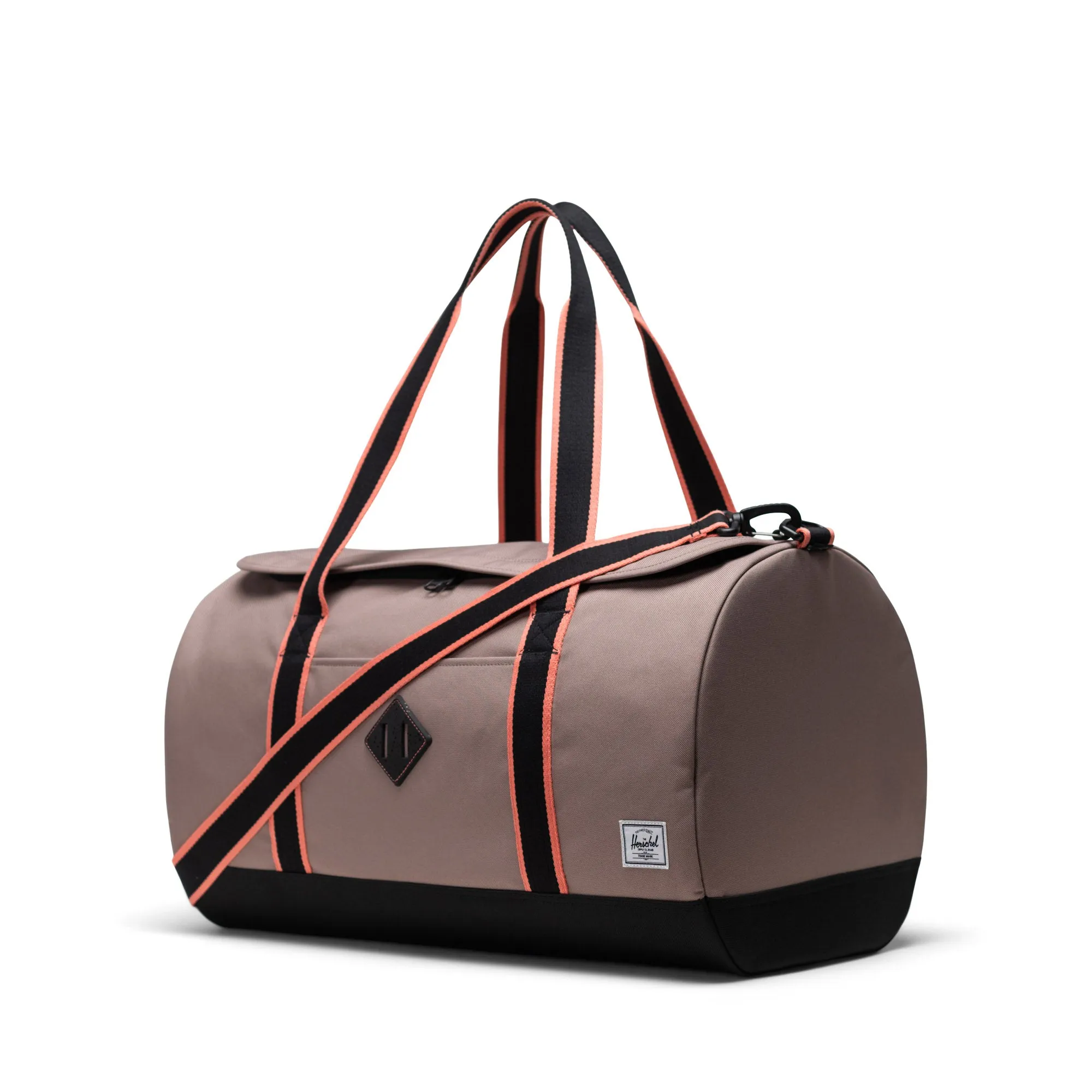 Herschel Heritage Duffle Taupe Grey/Black/Shell Pink