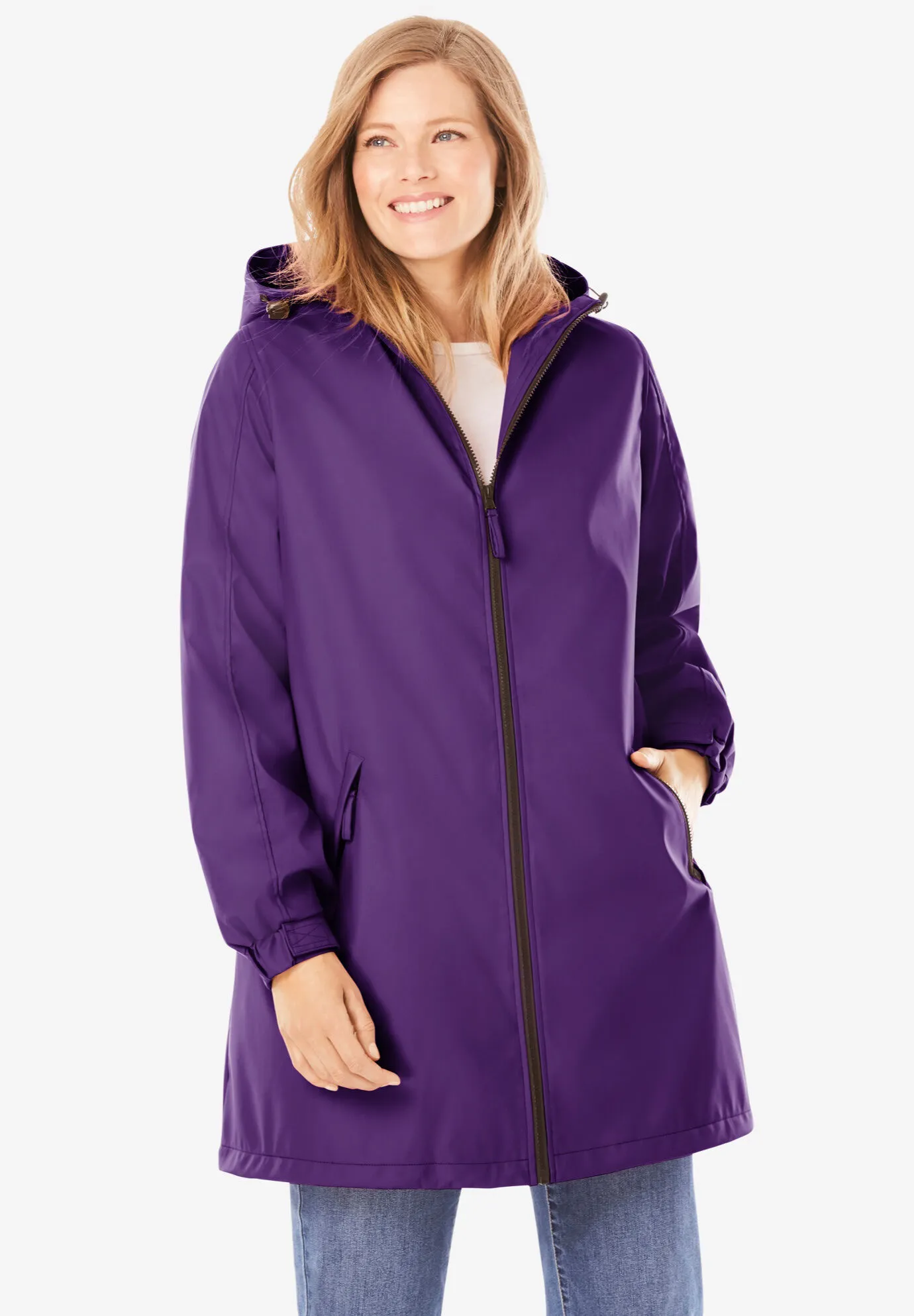 Hooded Slicker Raincoat