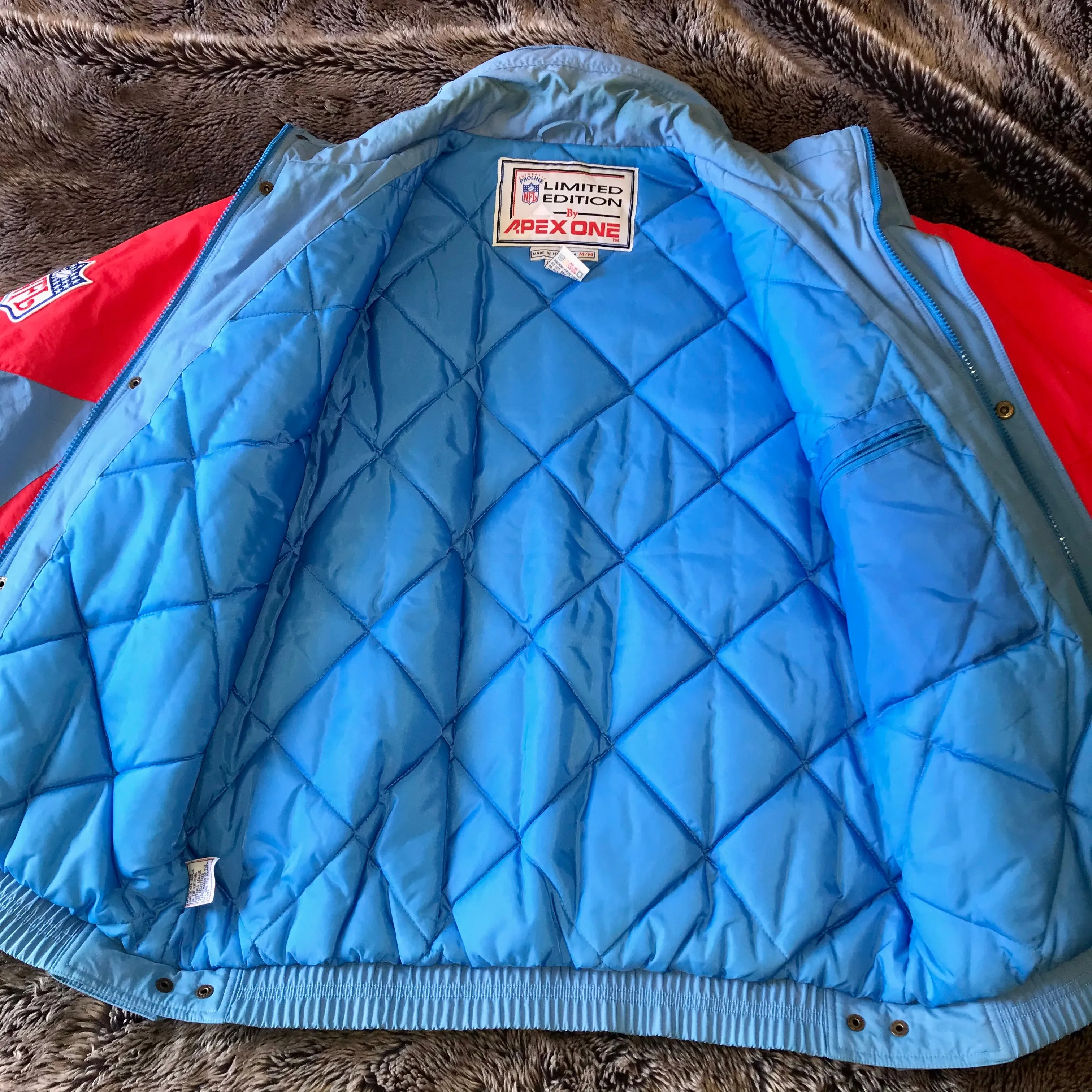 Houston Oilers 1990s APEX ONE Puff Jacket