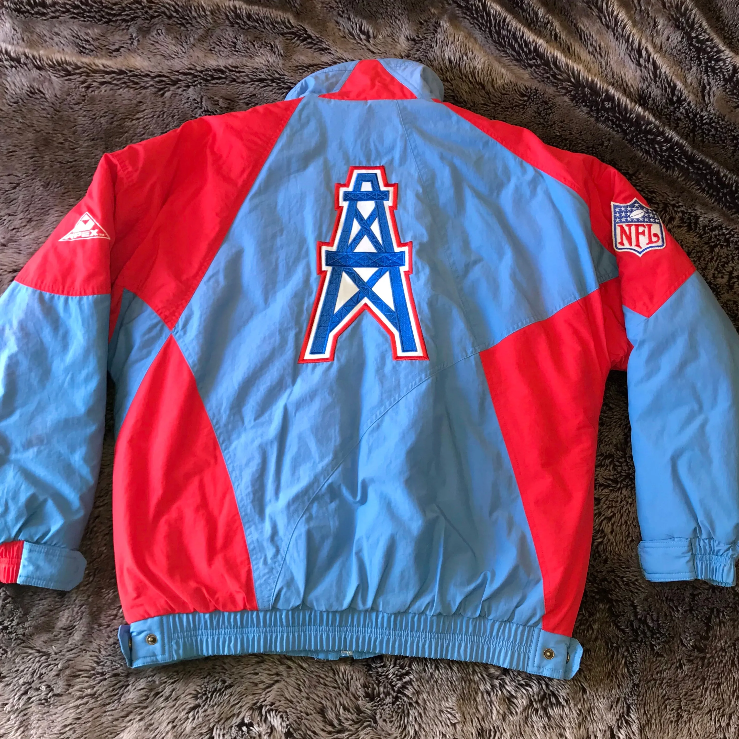 Houston Oilers 1990s APEX ONE Puff Jacket