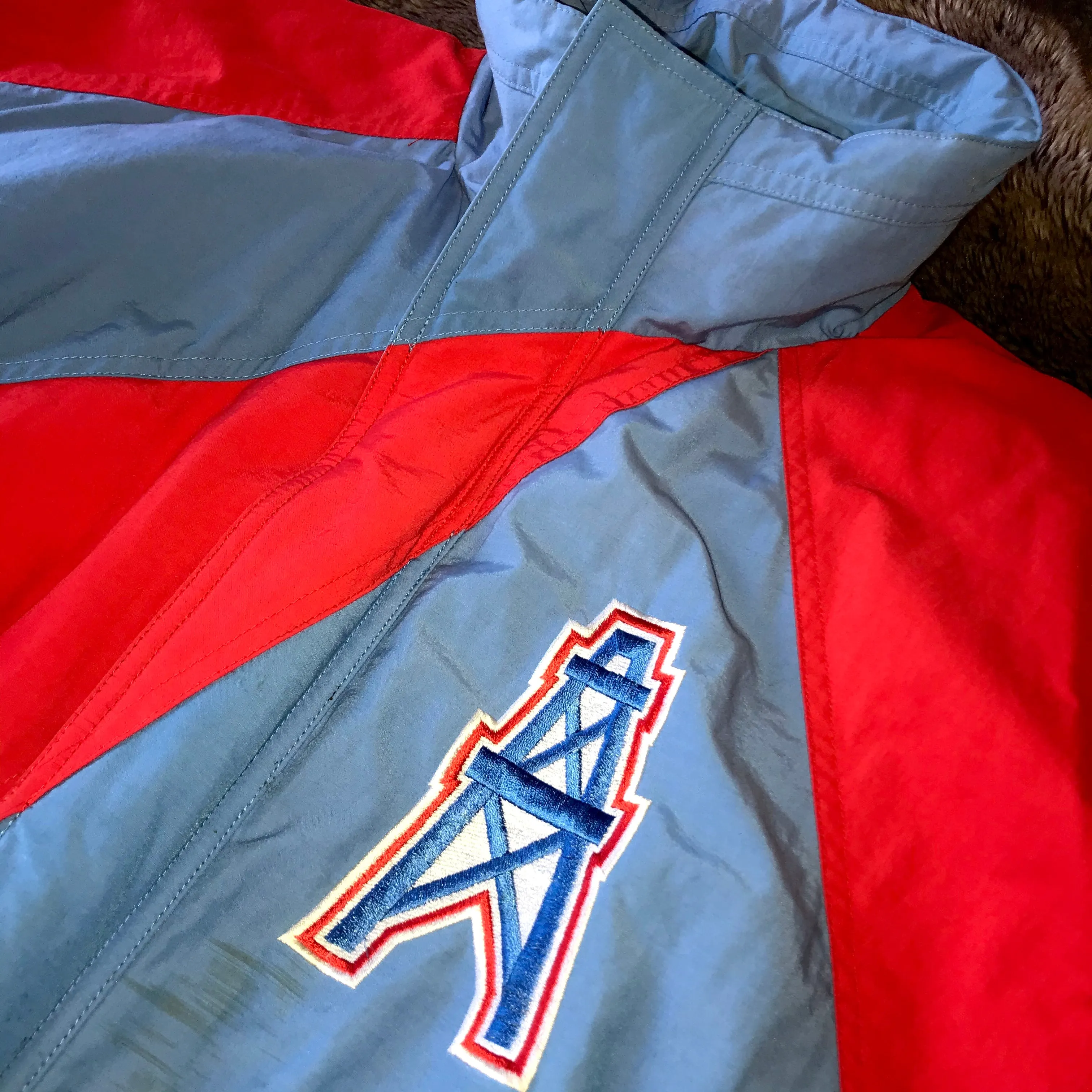 Houston Oilers 1990s APEX ONE Puff Jacket